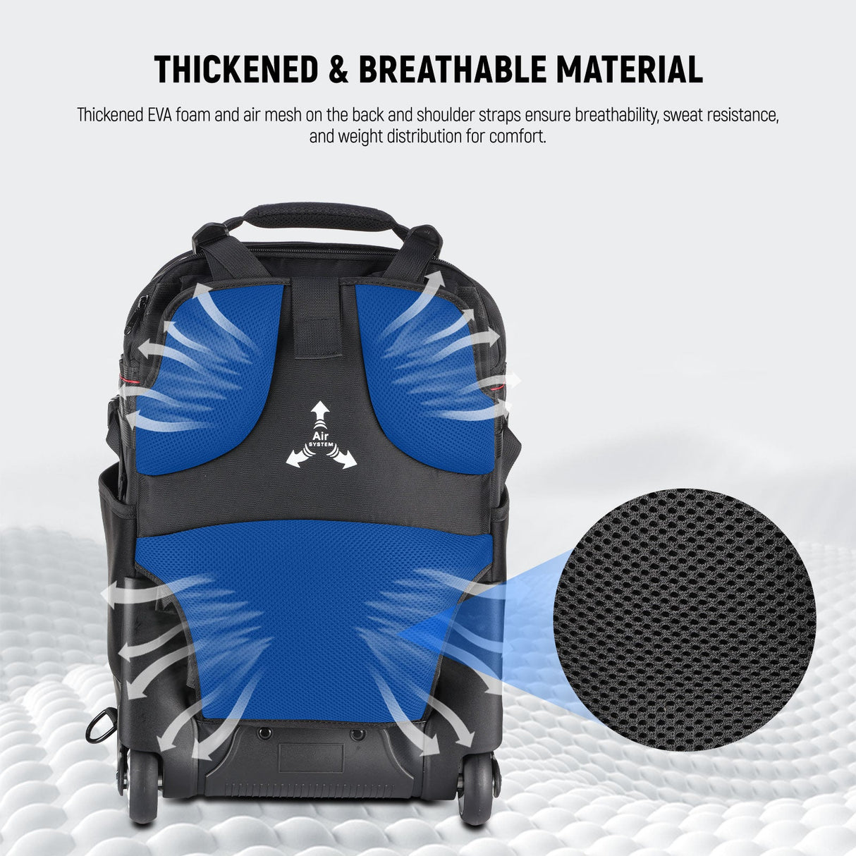 NEEWER 19.7"x13"x9.84" 2-in-1 Trolley Backpack