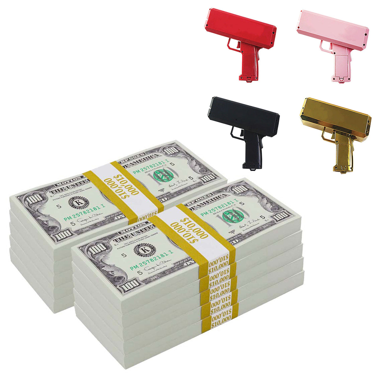 $100,000 1990 Series Stacks with Money Gun