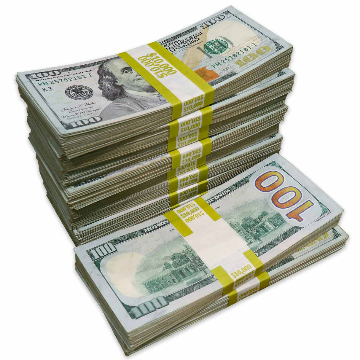 $100,000 RealAged Full Print New Series Stacks