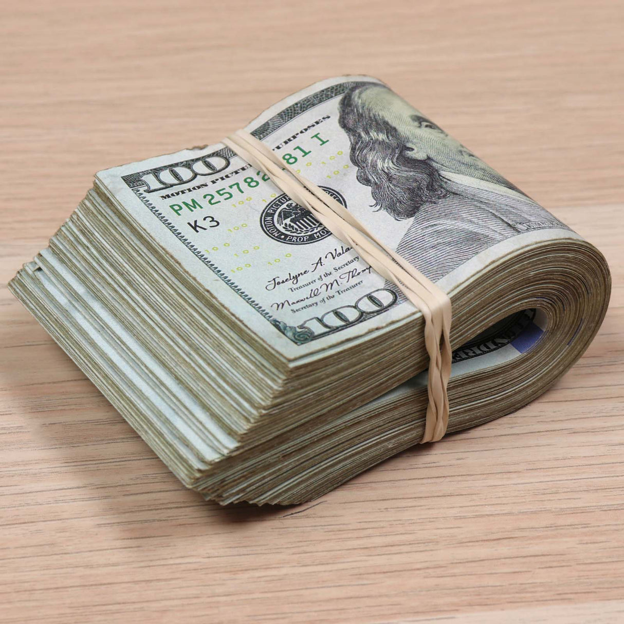 $10,000 ✔️RealAged™ Full Print New Series Prop Money Band