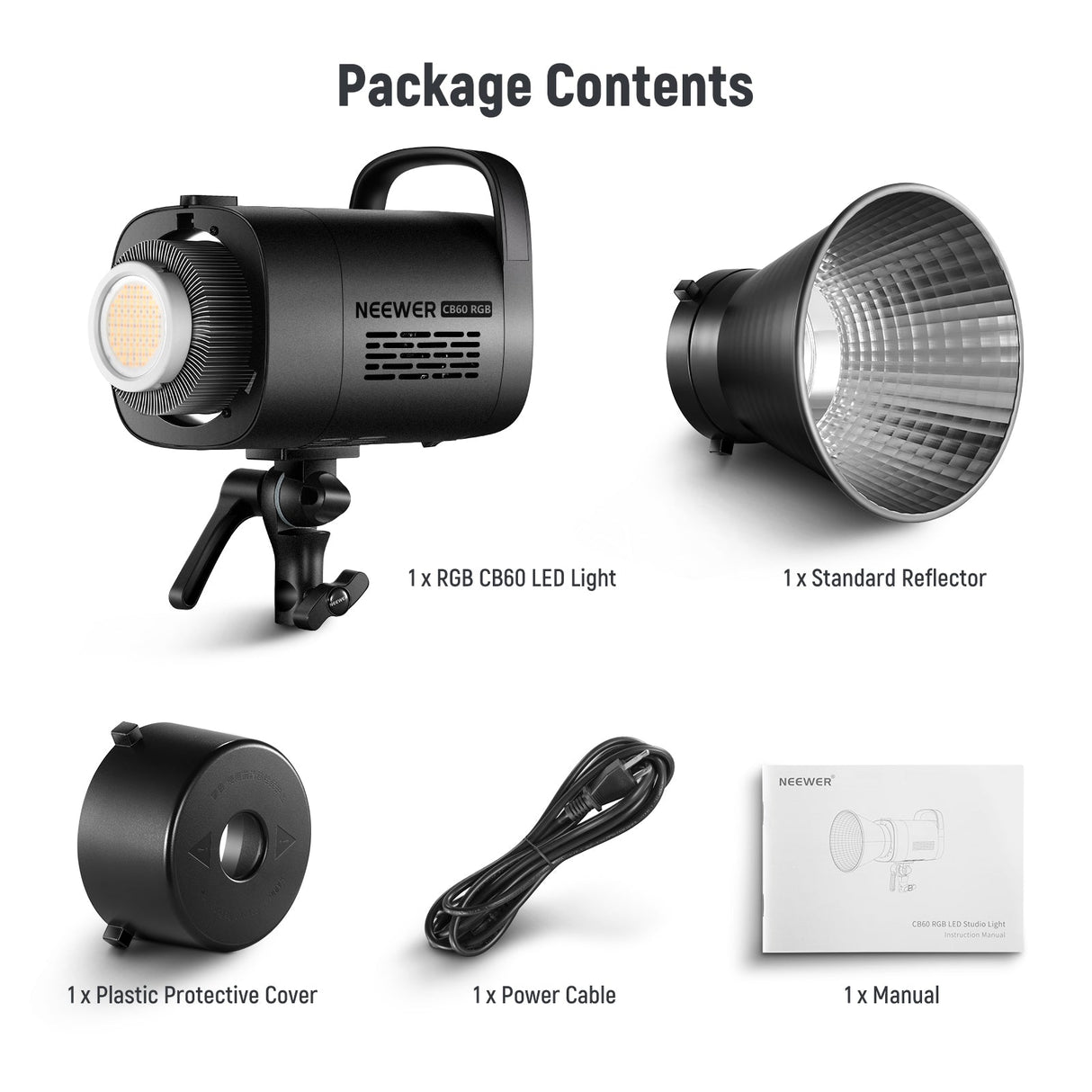 NEEWER RGB CB60 70W CRI 97+ LED Video Light