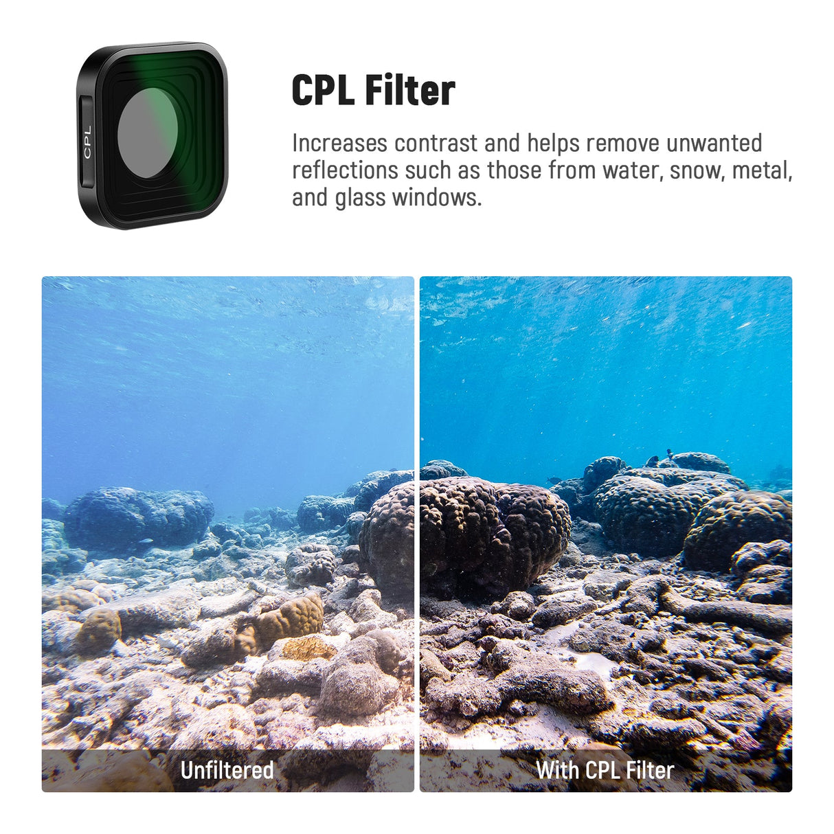 NEEWER 6 Pack ND Filter Set For GoPro Hero 12/11/10/9