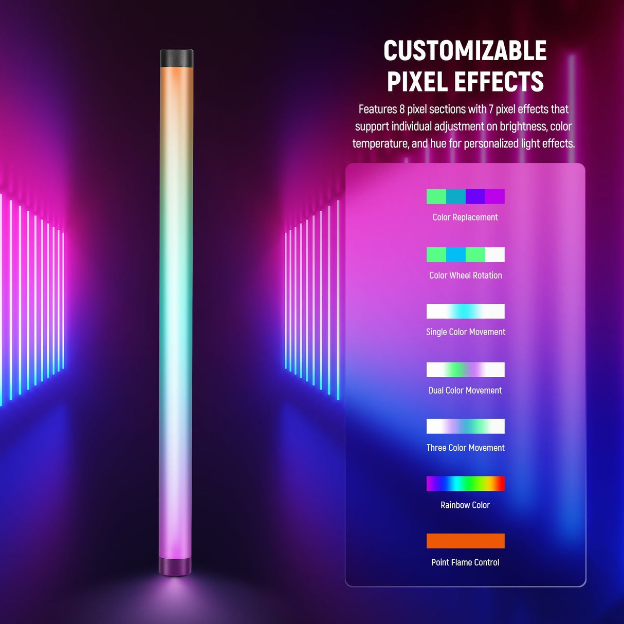 NEEWER TL60 RGB Tube Light Stick