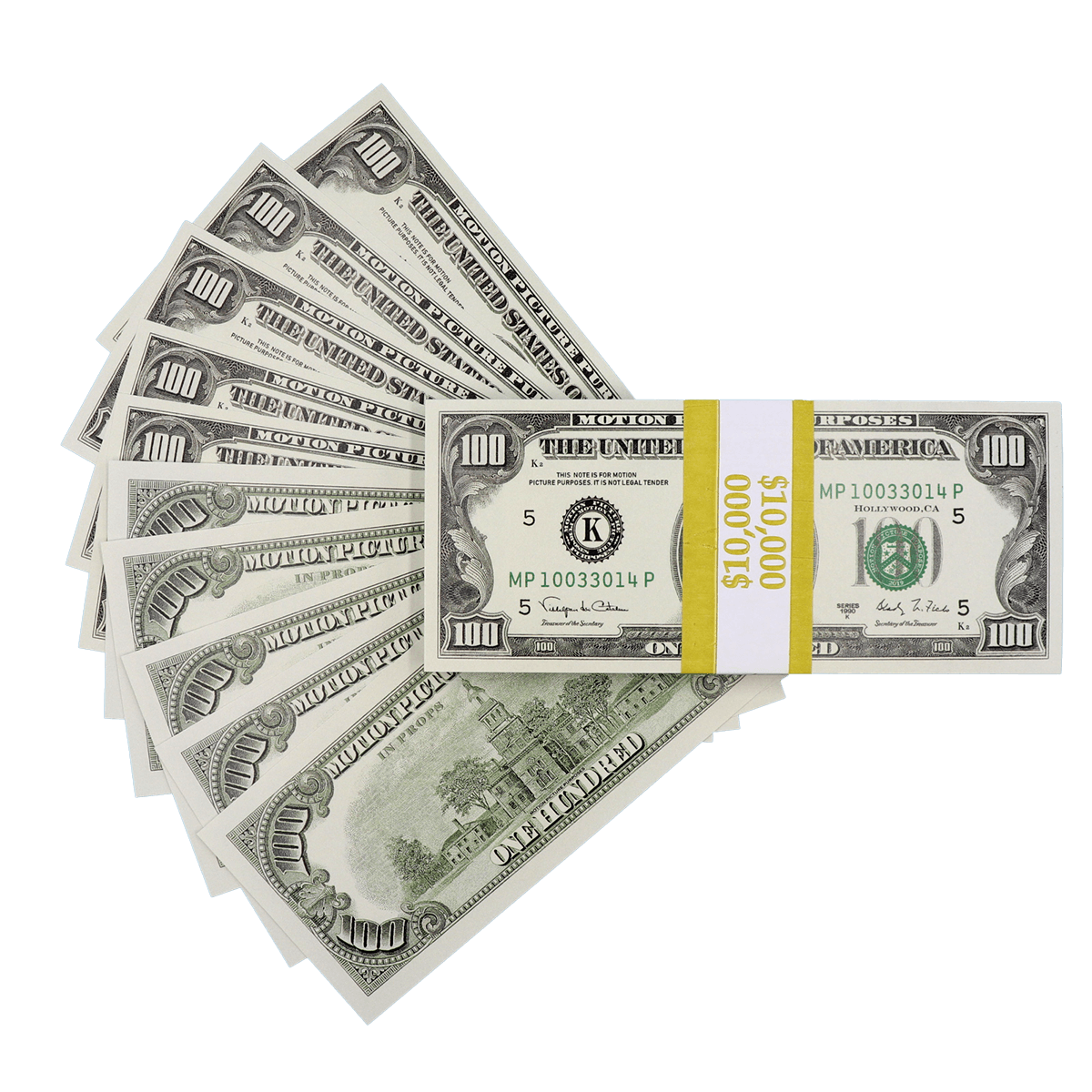 $10,000 Full Print 1990 Series Stack