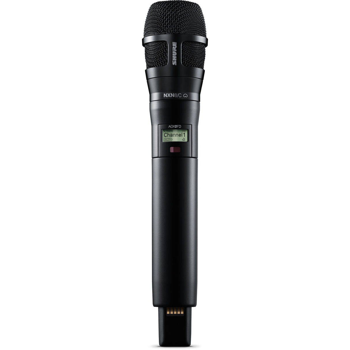 Shure ADX2FD/N8CB Digital Handheld Wireless Microphone Transmitter with Nexadyne 8/C Cardioid Capsule (G57: 470 to 608 + 614 to 616 MHz, Black)