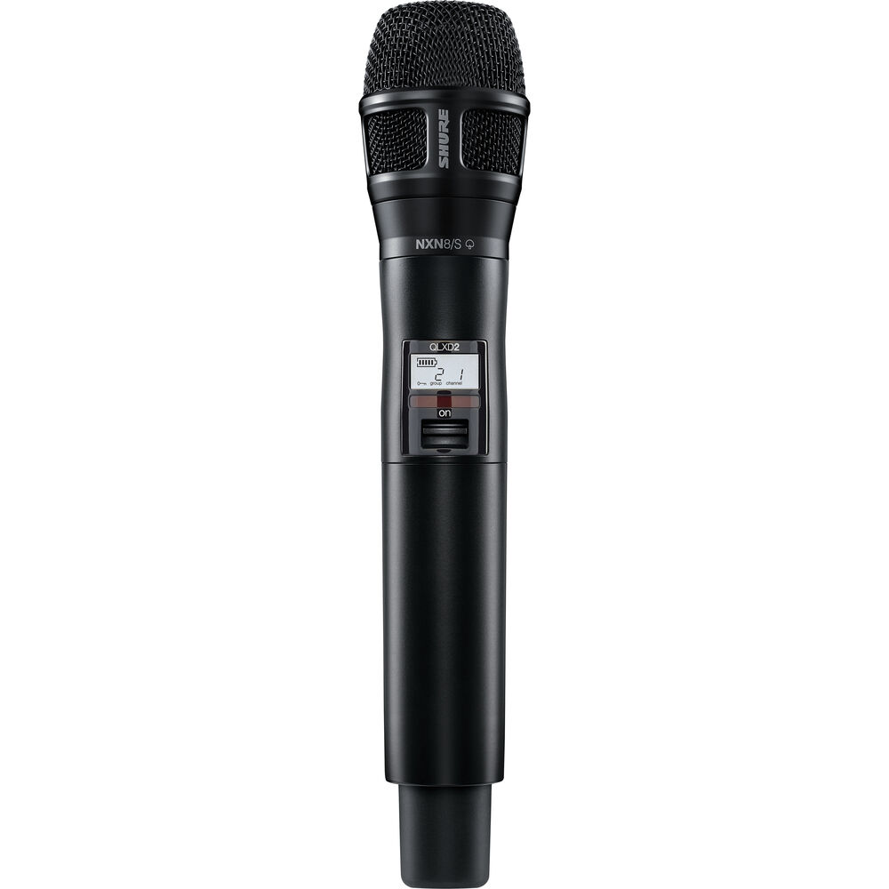 Shure QLXD2/N8S Digital Handheld Wireless Microphone Transmitter with Nexadyne 8/S Supercardioid Capsule (V50: 174 to 216 MHz)