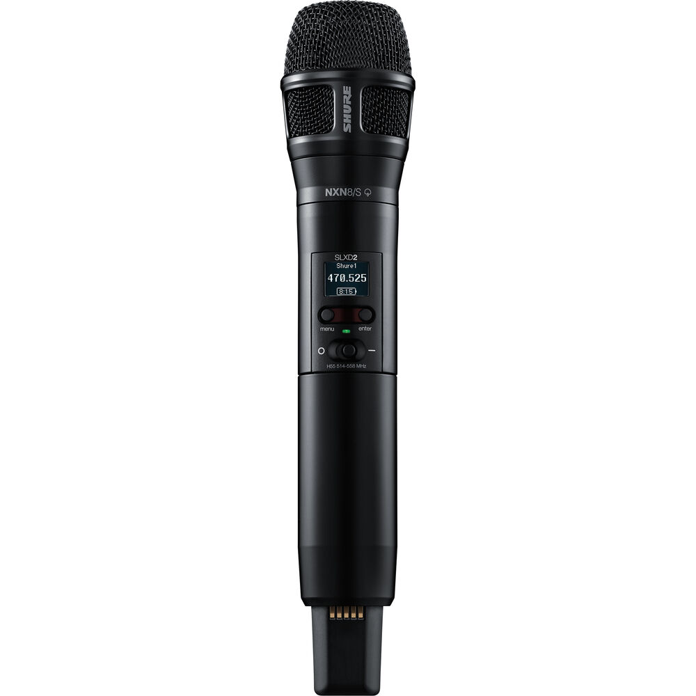Shure SLXD2/N8S Digital Wireless Handheld Microphone Transmitter with Nexadyne 8/S Supercardioid Capsule (H55: 514 to 558 MHz)