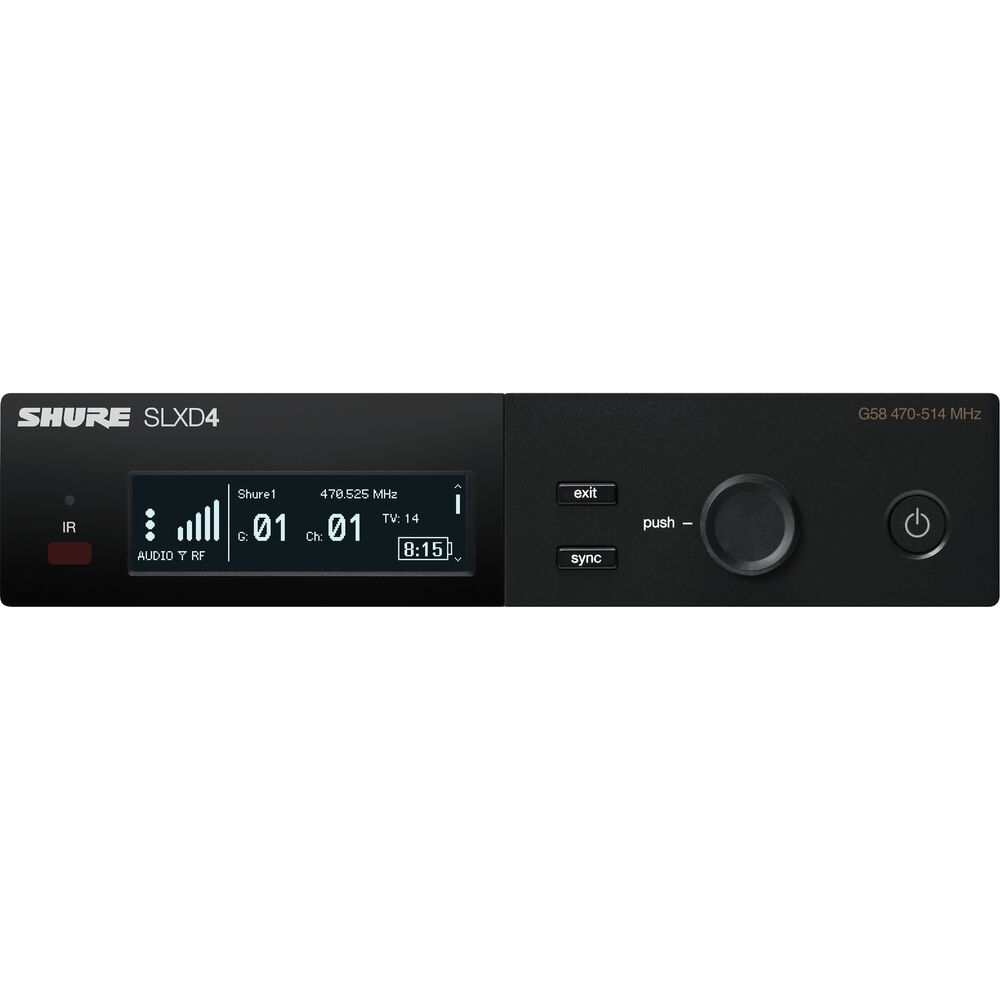 Shure SLXD24/N8C Digital Wireless Handheld Microphone System with Nexadyne 8/C Cardioid Capsule (J52: 558 to 602 + 614 to 616 MHz)