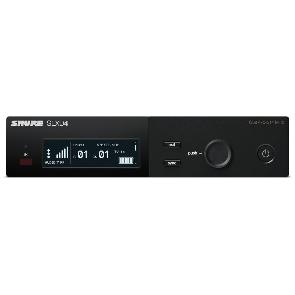 Shure SLXD14/85M Digital Wireless Cardioid Lavalier Microphone System (J52: 558 to 602 + 614 to 616 MHz)