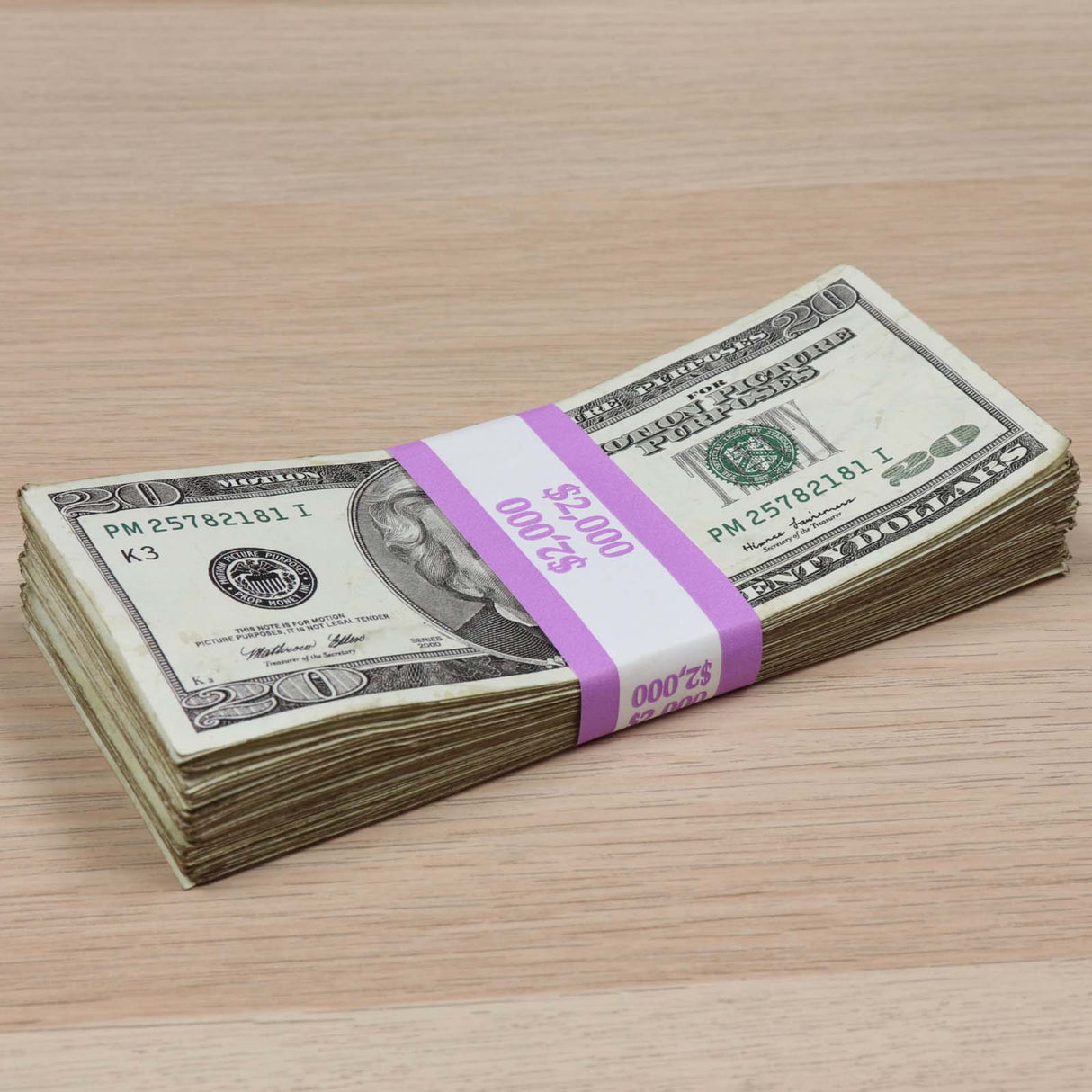 $2,000 RealAged Full Print 2000 Series Stack