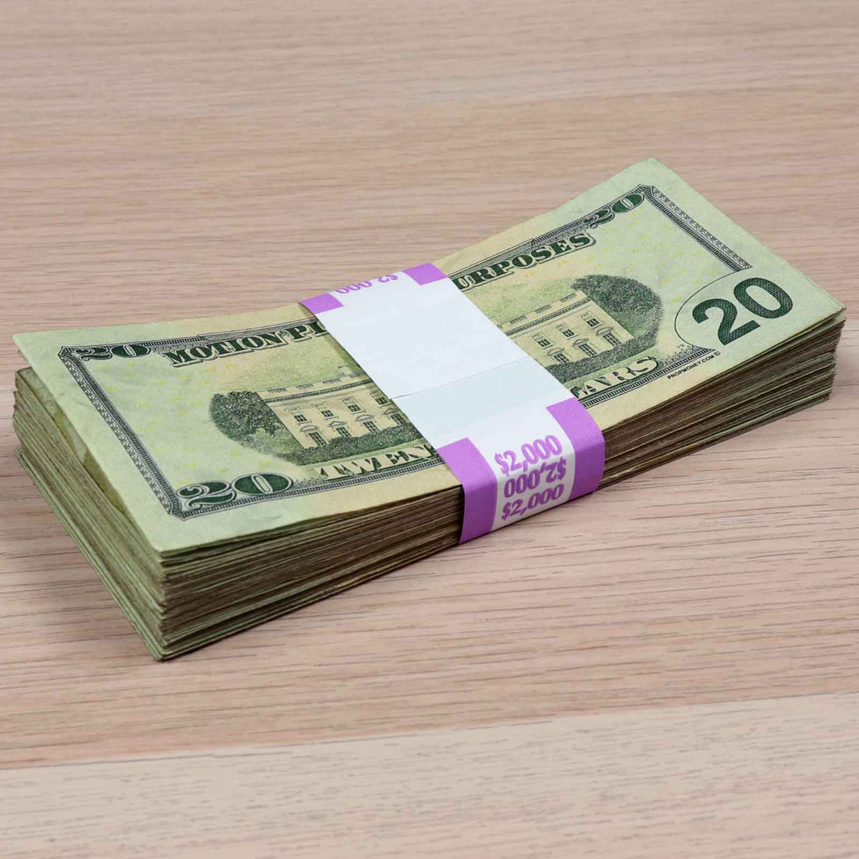 $2,000 ✔️RealAged™ Full Print New Series Prop Money Stack