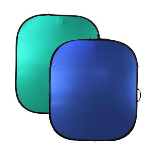 ProMaster Solid Pop-Up Background 6'x7' - Chromakey Green / Blue 2 - sided - Image 1