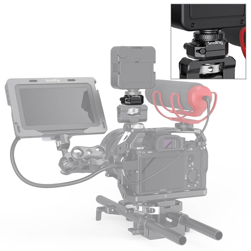 SmallRig Multifunctional Cold Shoe Mount Plate with Safety Release 2797