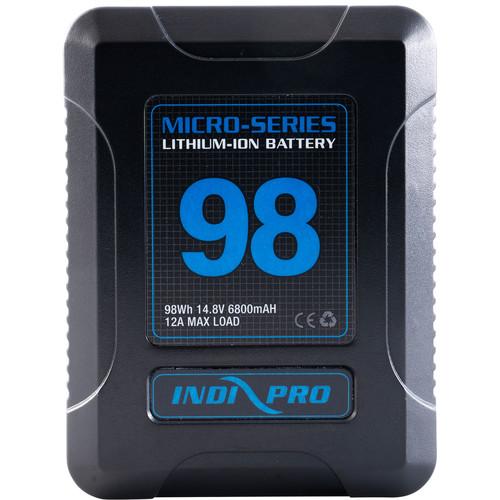 Indipro 2x Micro-Series 98Wh Gold Mount Li-Ion Batteries and Dual Gold-Mount Battery Charger Kit