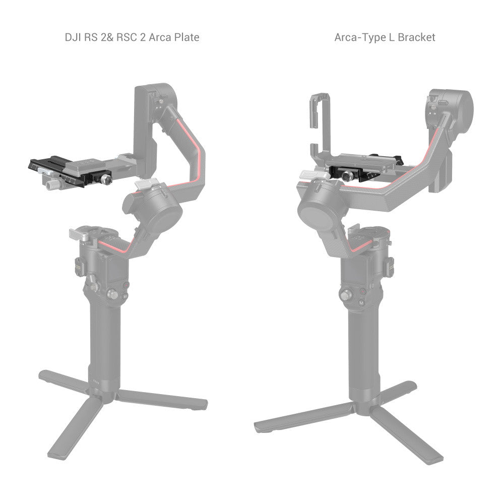 SmallRig Quick Release Plate for DJI RS 2 / RSC 2 / Ronin-S / RS 3 / RS 3 Pro / RS 4 / RS 4 Pro / RS 5 with Manfrotto-to-Arca Type Mount Plate 3061