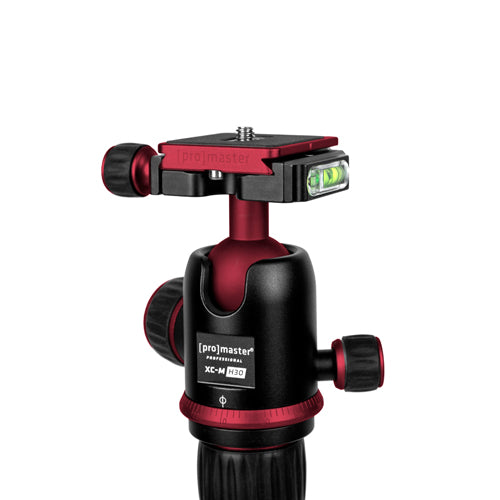 ProMaster XC-M 525K Professional Tripod Kit with Head - Red - Image 5