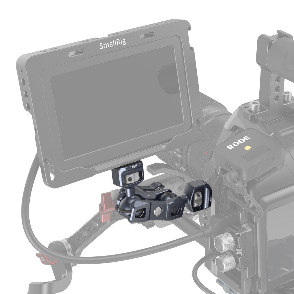 SmallRig Magic Arm Support with Dual Ball Heads (Compatible with 1/4"-20 and 3/8"-16 ARRI Threaded and Locating Holes) 3874