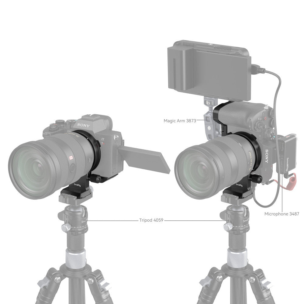 SmallRig Rotatable Horizontal-to-Vertical Mount Plate Kit for Sony Alpha 7 V / 7R V / 7 IV / 7S III / 7R IV 4148