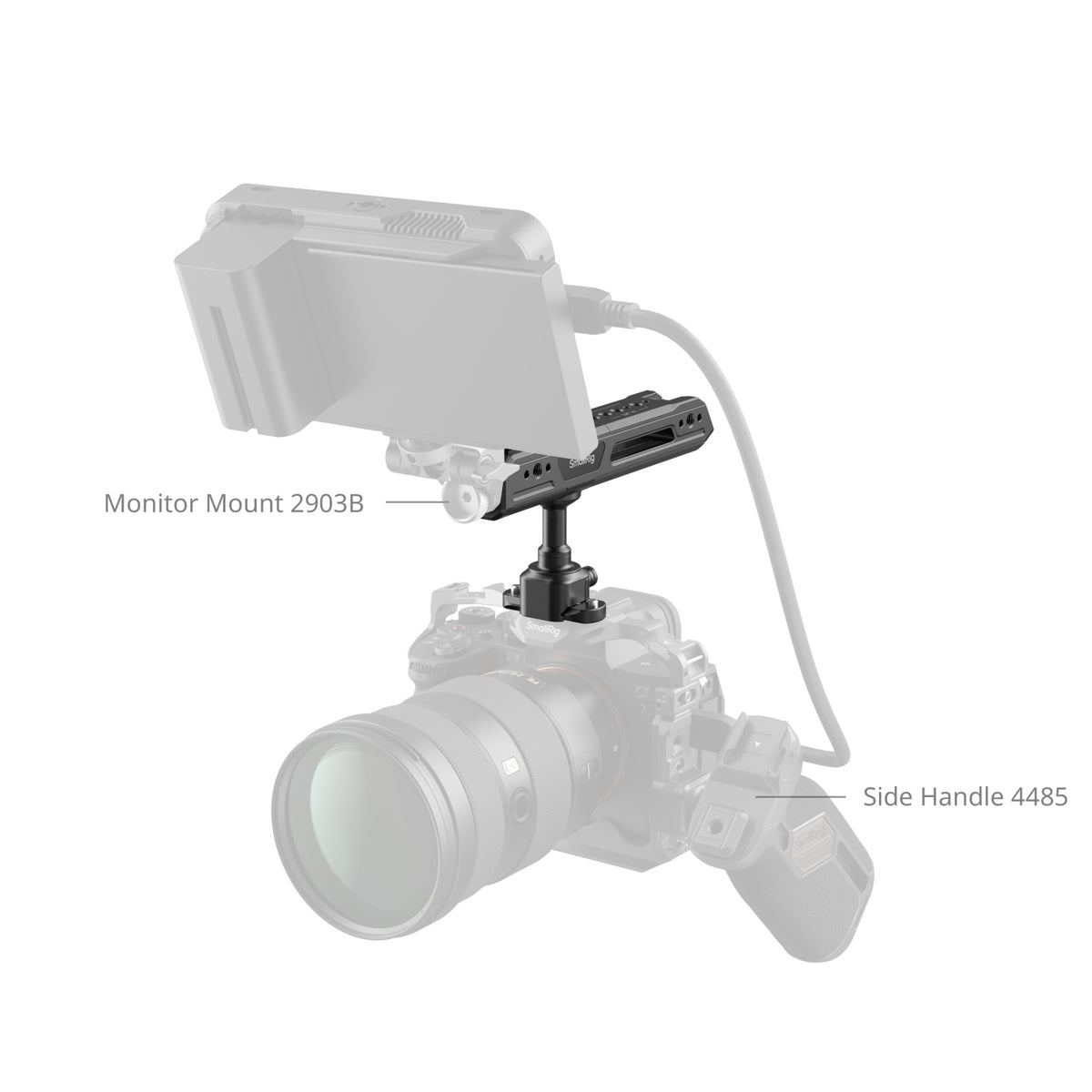 SmallRig Rotating Top Handle with NATO Clamp