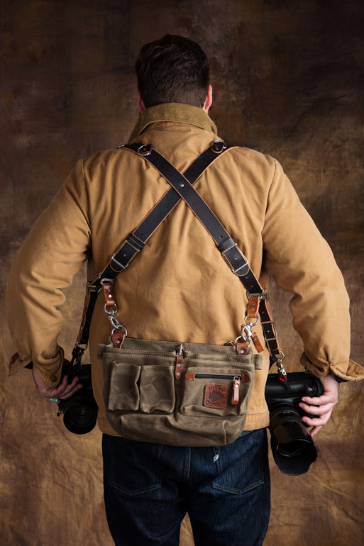Leather Explorer Lens Quiver | Leather Messenger Bag