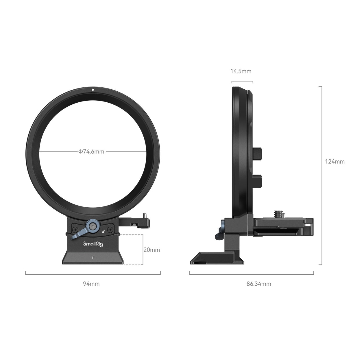 SmallRig Rotatable Horizontal-to-Vertical Mount Plate Kit for Canon EOS R Series 4300