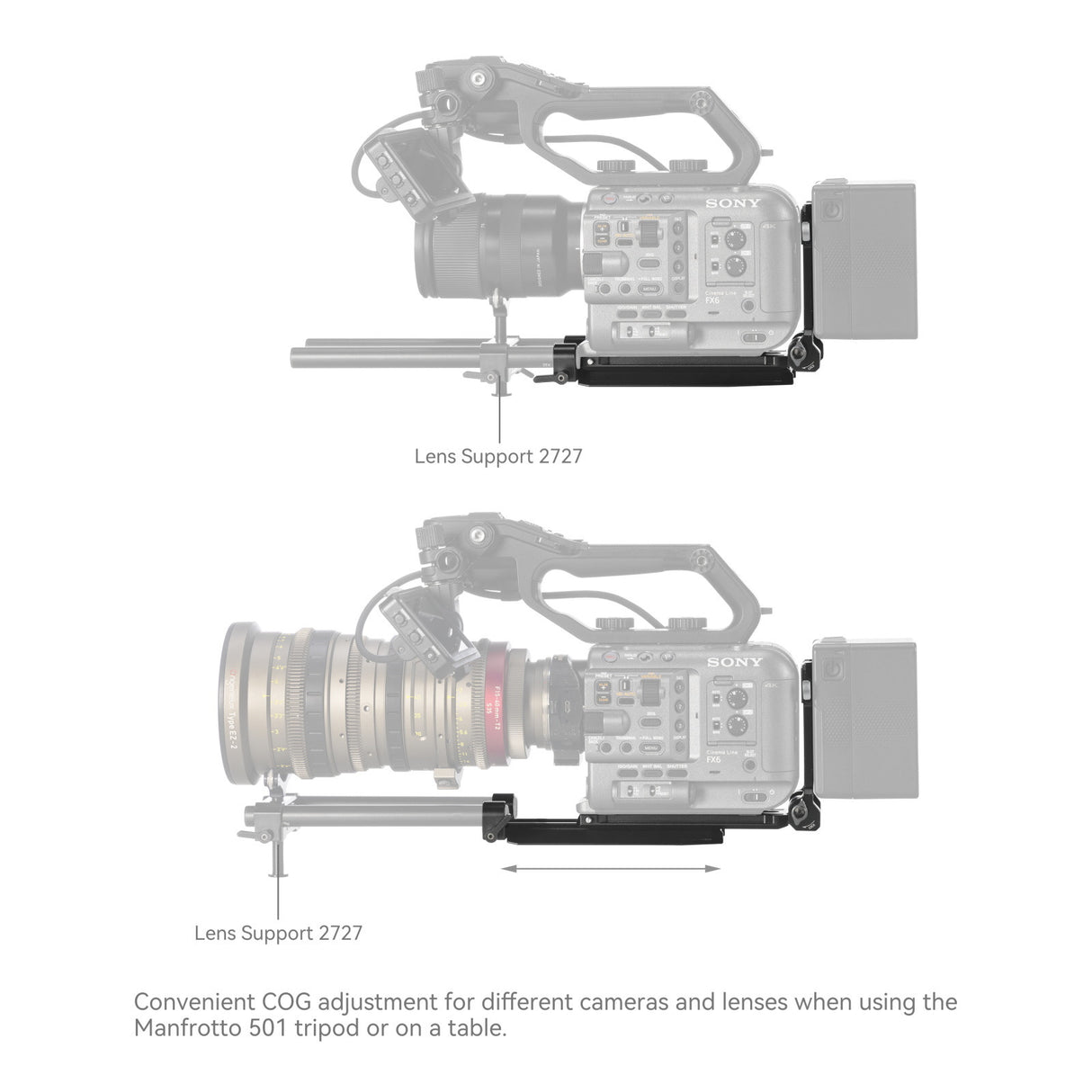 SmallRig V-Mount Battery Mount Plate Kit for Cinema Cameras 4323