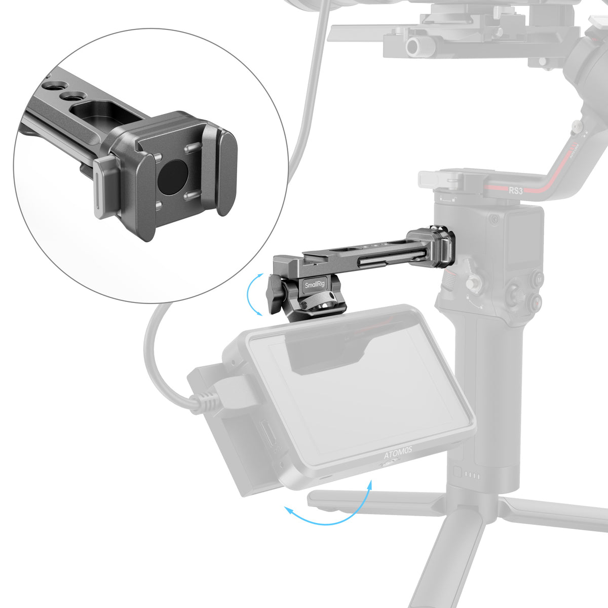 SmallRig "HawkLock" H21 Monitor Support for DJI Stabilizers