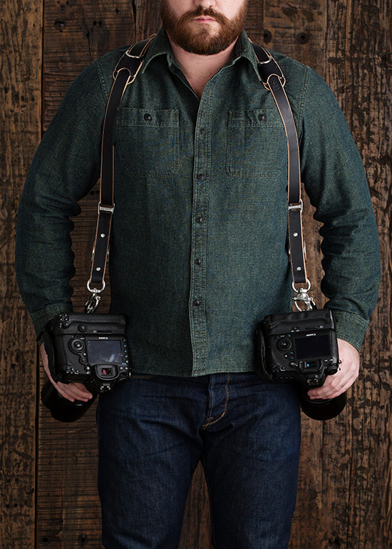 Skinny Money Maker | Thin Leather Camera Harness