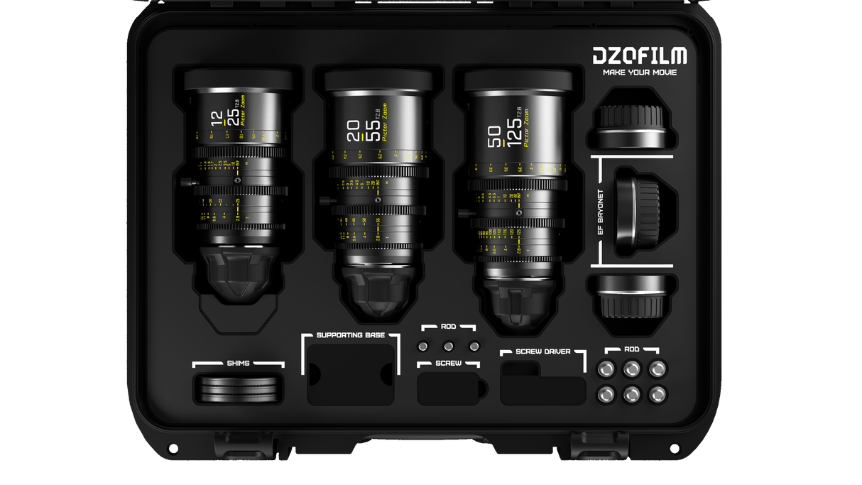 Pictor Zoom Cine Lens – 20–125mm, Constant T2.8, Low Focus Breathing, PL/EF Mount, Lightweight Professional Zoom for Film & Video