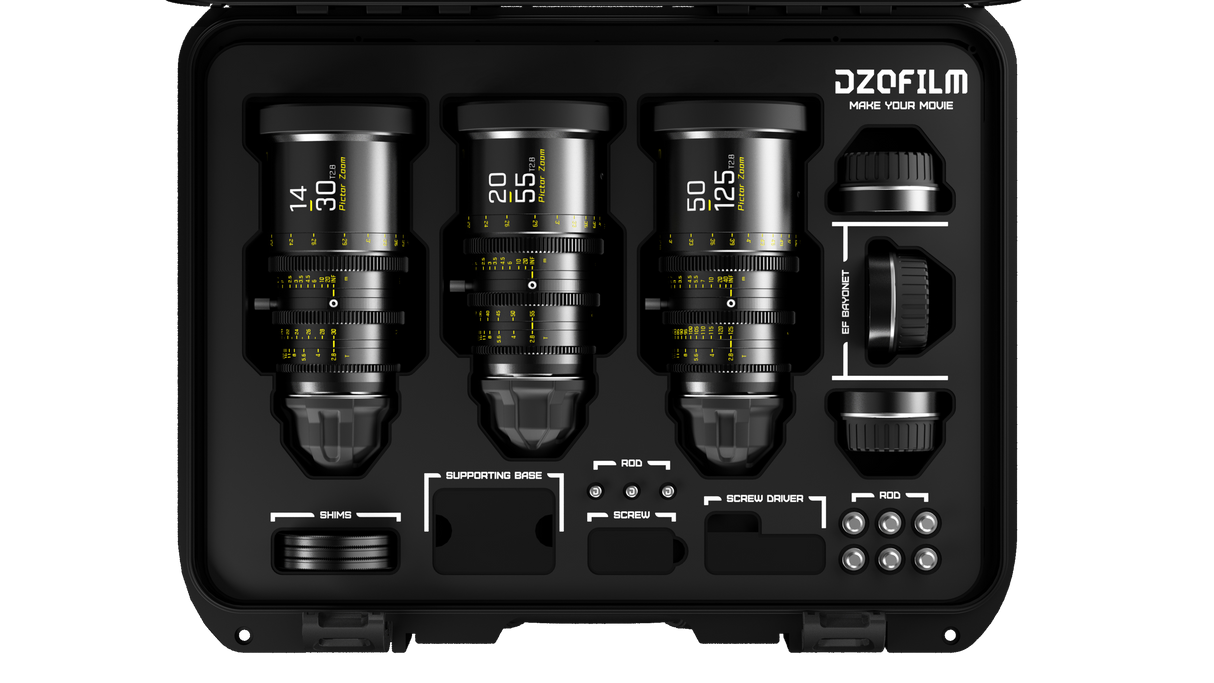 Pictor Zoom Cine Lens – 20–125mm, Constant T2.8, Low Focus Breathing, PL/EF Mount, Lightweight Professional Zoom for Film & Video