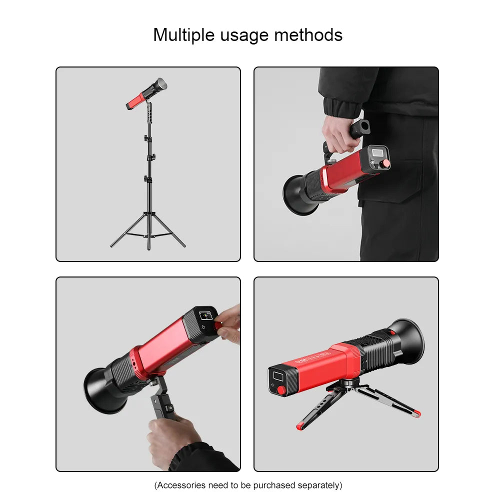 GVM 60W Bi-Color Handheld LED Pocket Video Light (Built in battery style) - 1 light-with battery