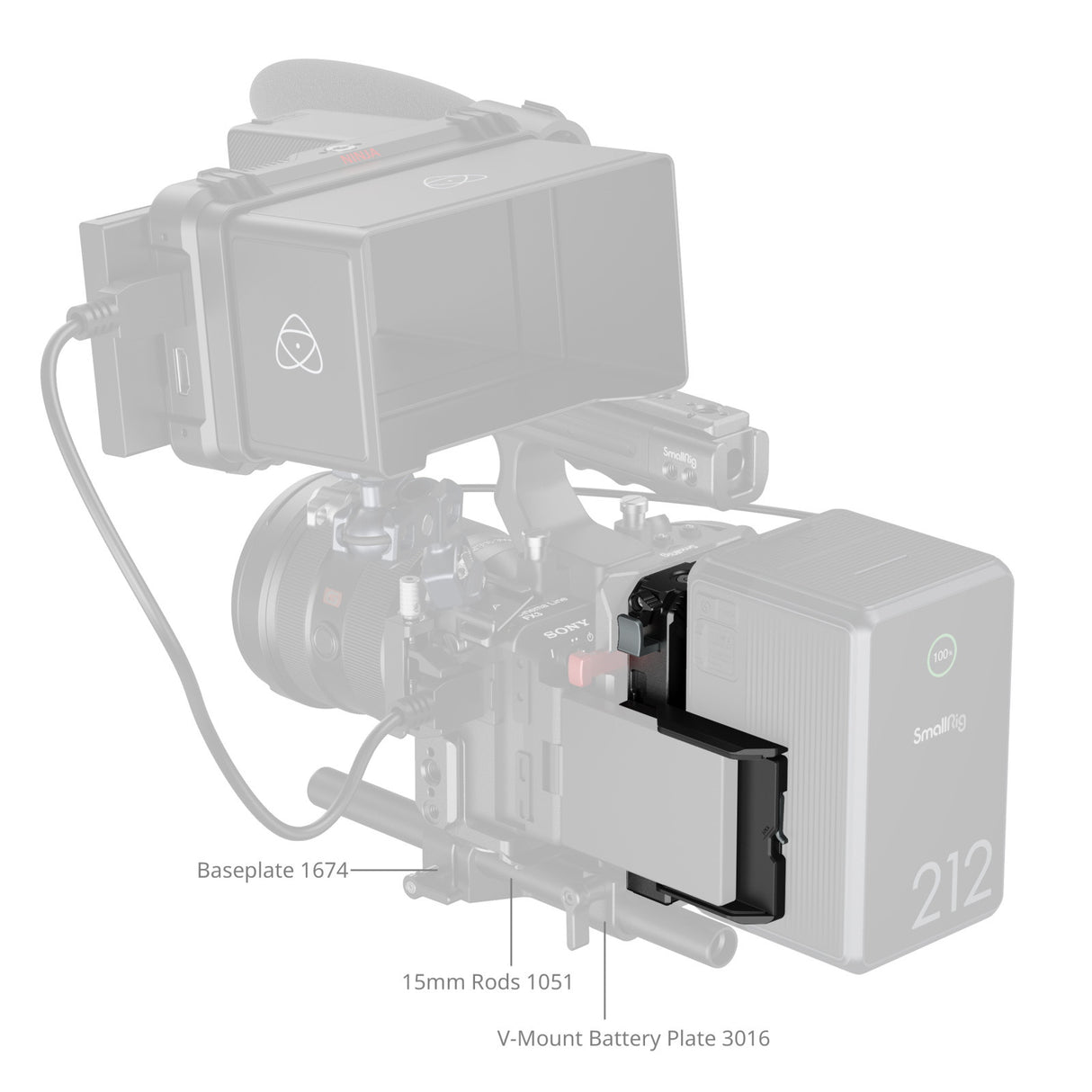 SmallRig V-Mount Battery Mount Plate 5228