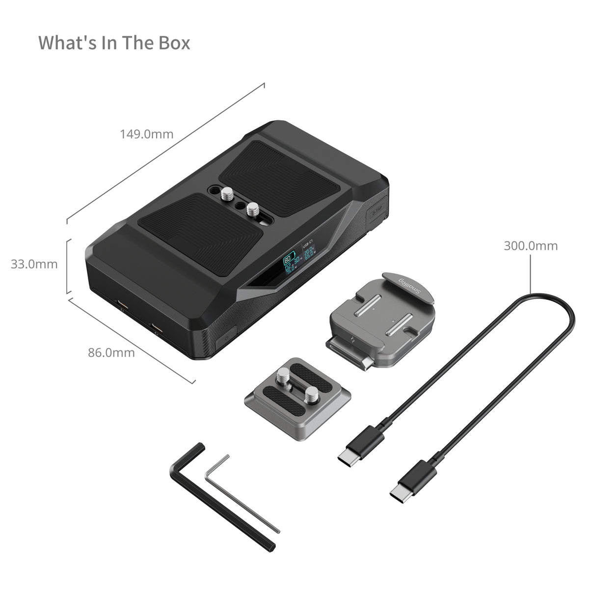 SmallRig CB75 Camera Base Battery Kit
