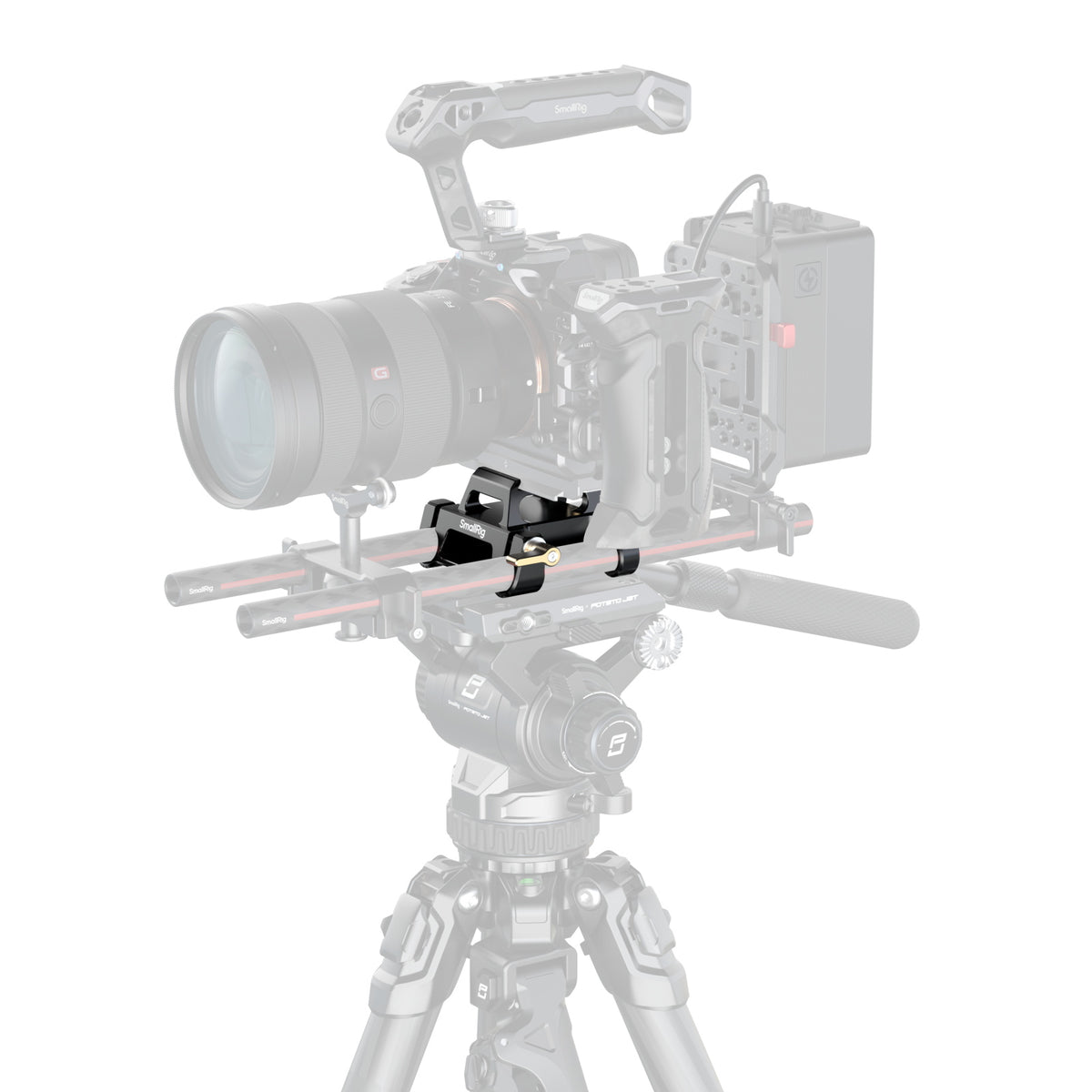 SmallRig Arca-Type Mount Plate Kit with 15mm Dual Rod Clamp