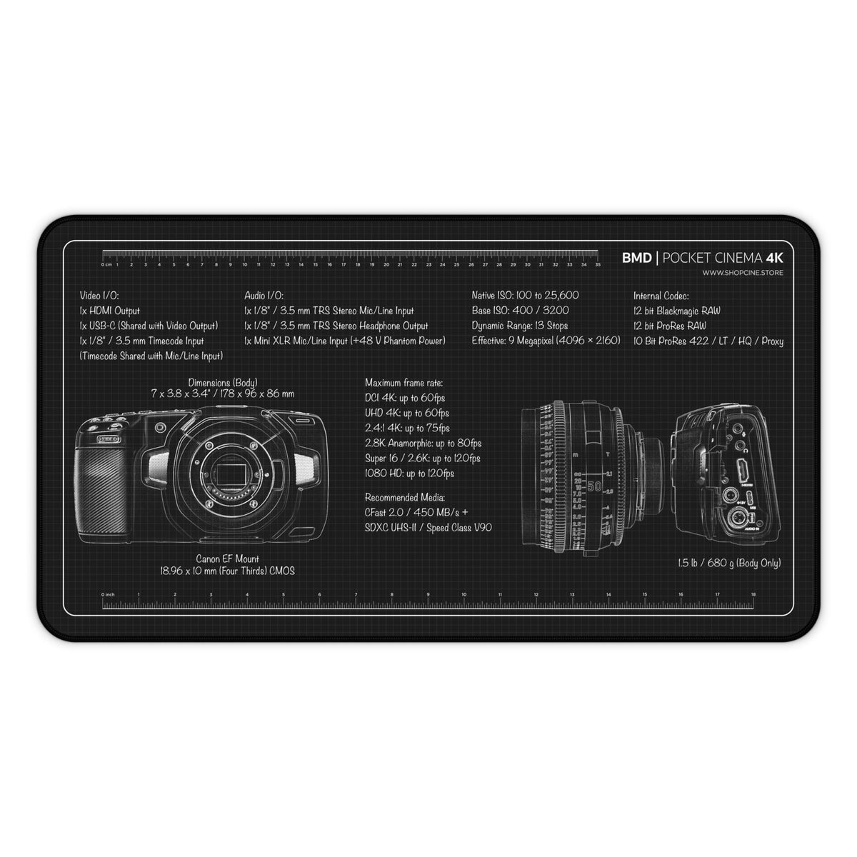 Pocket 4K | Blackout Camera Mat