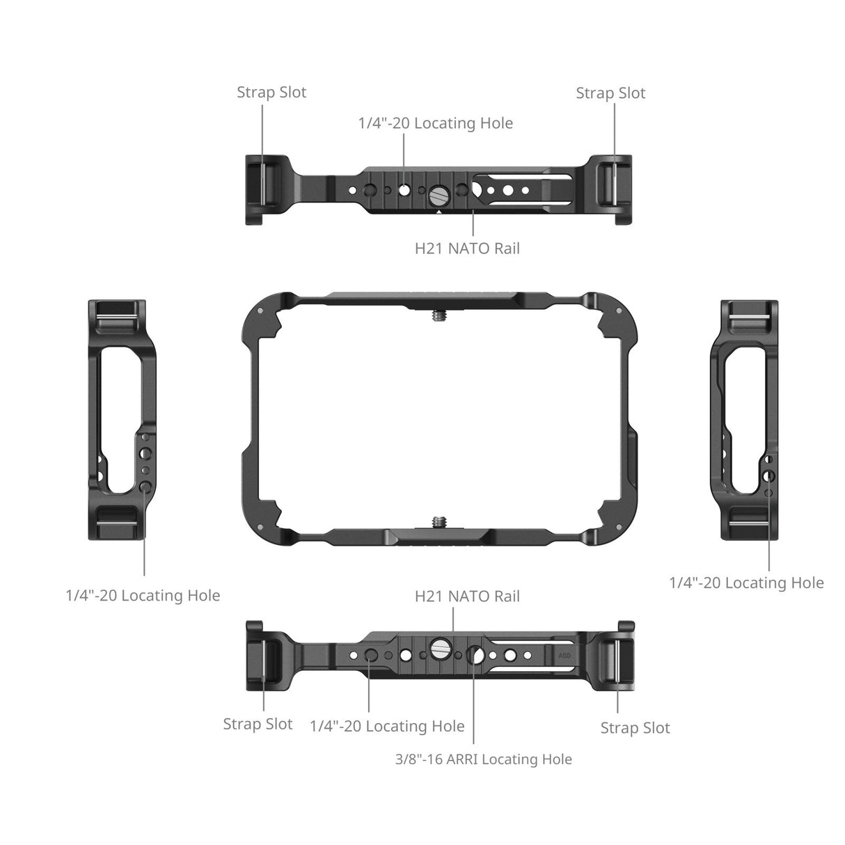 SmallRig Monitor Cage Kit for Atomos Ninja TX / TX GO / RAW 5708