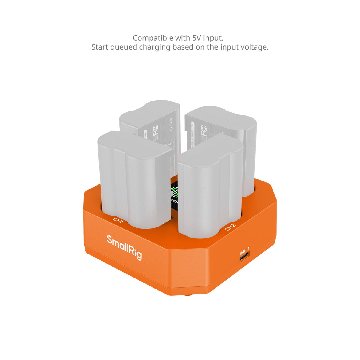 SmallRig Four-Channel Camera Battery Charger for EN-EL15c 5747