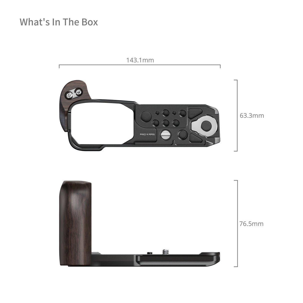 SmallRig L-Shaped Mount Plate with Wooden Handle for Nikon ZR 5906