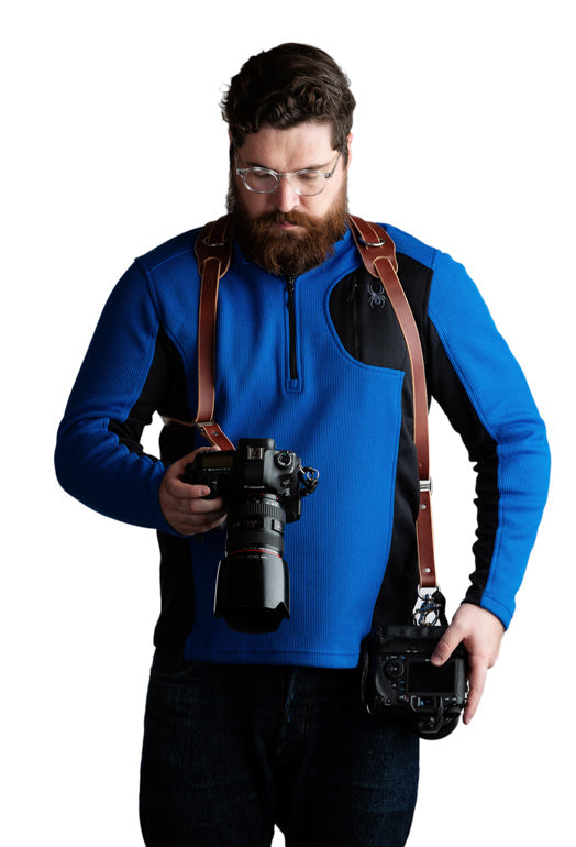 Skinny Money Maker | Thin Leather Camera Harness