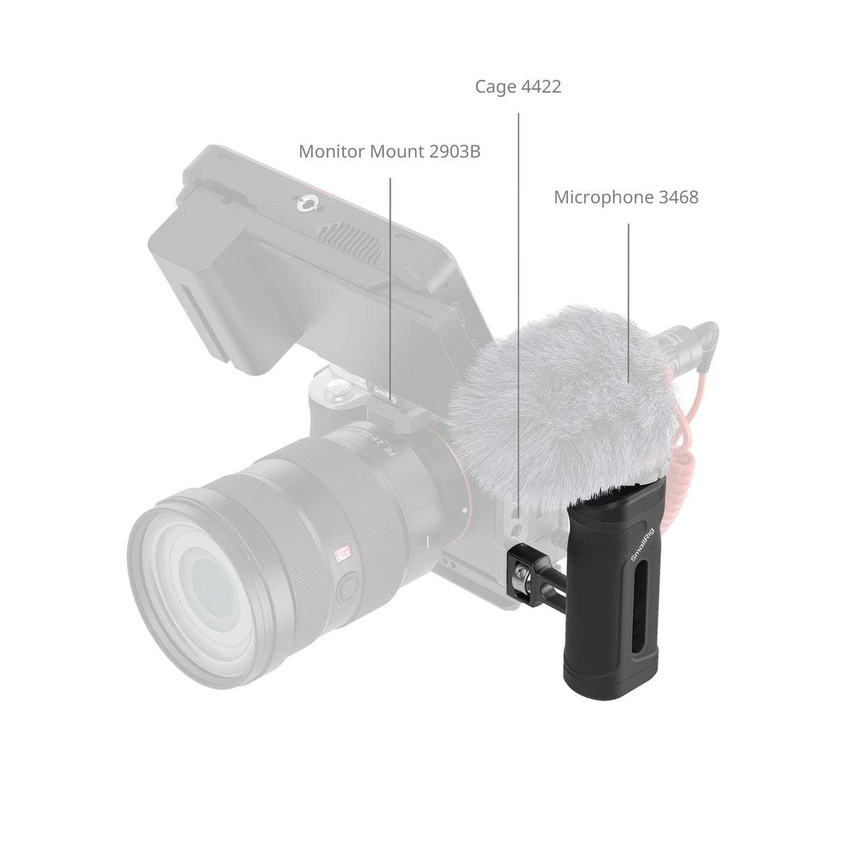 SmallRig mini Side Handle with 1/4''-20 Locating Screw 5946