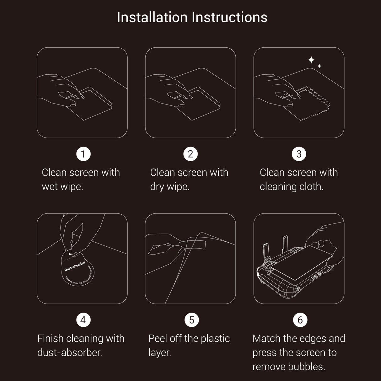 SmallRig HD Screen Protector for DJI RC / RC 2 5980