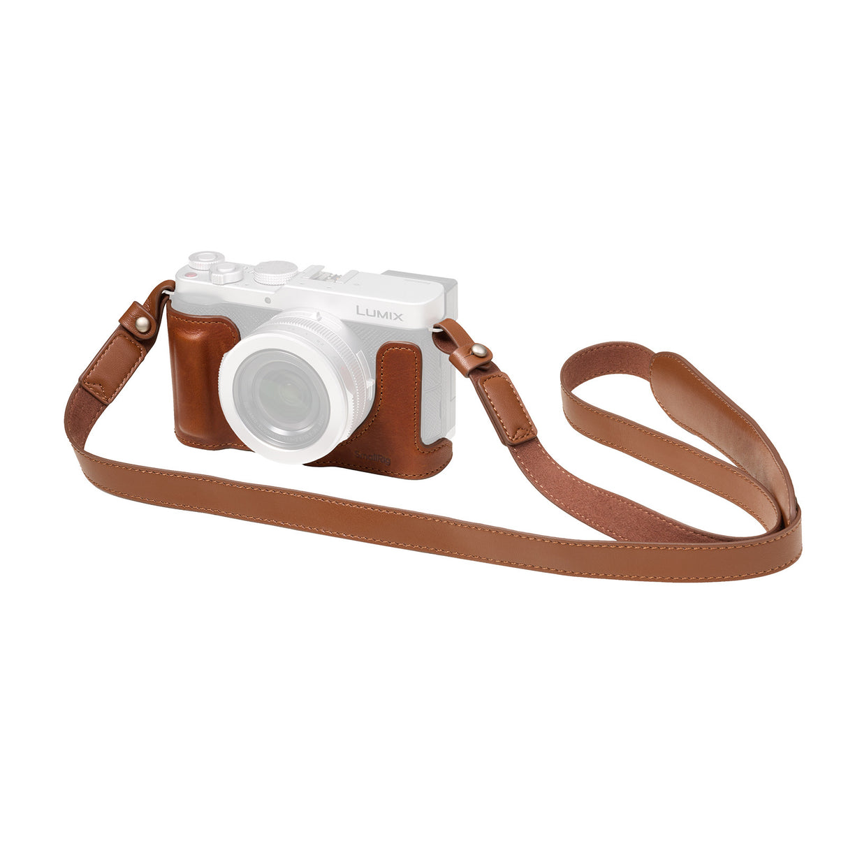 SmallRig Leather Half Case Kit for Panasonic LUMIX L10(Brown)6275