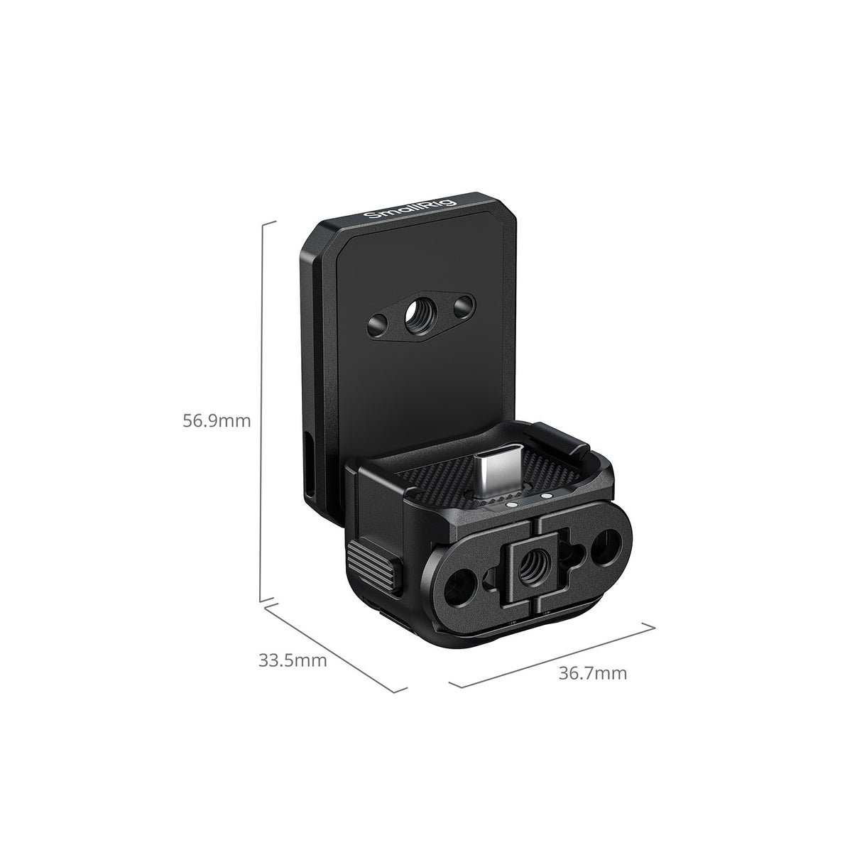 SmallRig Quick Release Attachable Backplate Support (With USB-C Port) for DJI Osmo Pocket 4 & 3 6359