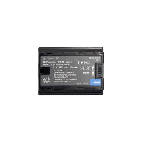ProMaster Li-ion Battery for Fujifilm NP-W235 with USB-C Charging - Image 3