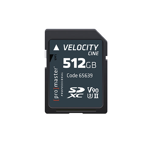 ProMaster SDXC 512GB Velocity CINE UHS-II V90 Memory Card - Image 1