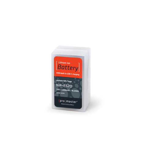 ProMaster Li-ion Battery for SONY NP-F570 with USB-C Charging - Image 5