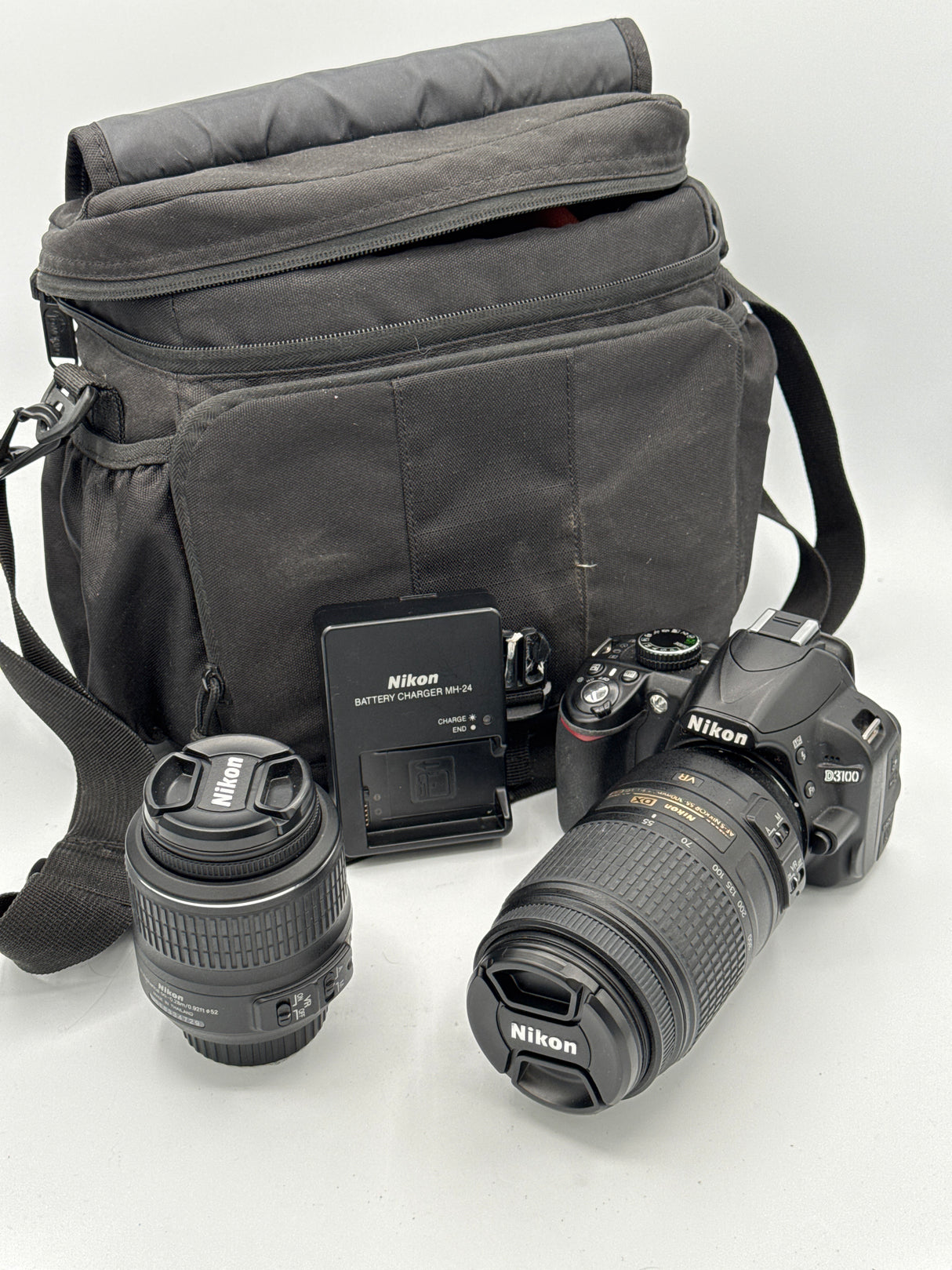 Used Nikon D3100 DSLR with 18-55mm & 55-300mm VR Lenses