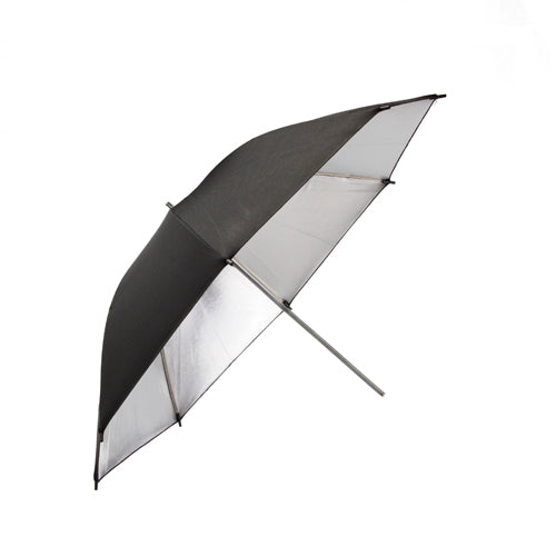 ProMaster 36" Reflective Umbrella - Silver with Black Backing - Image 1