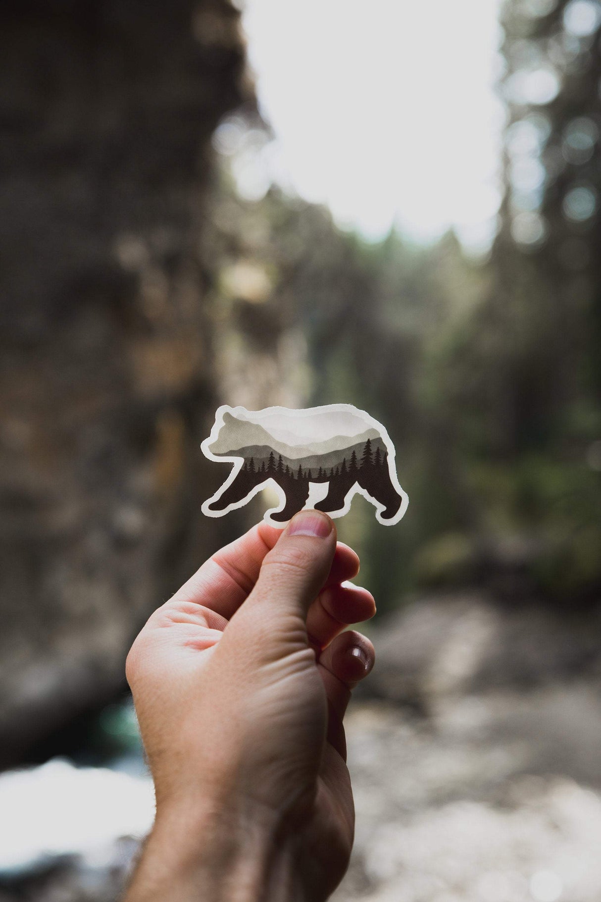 Bear Landscape Sticker
