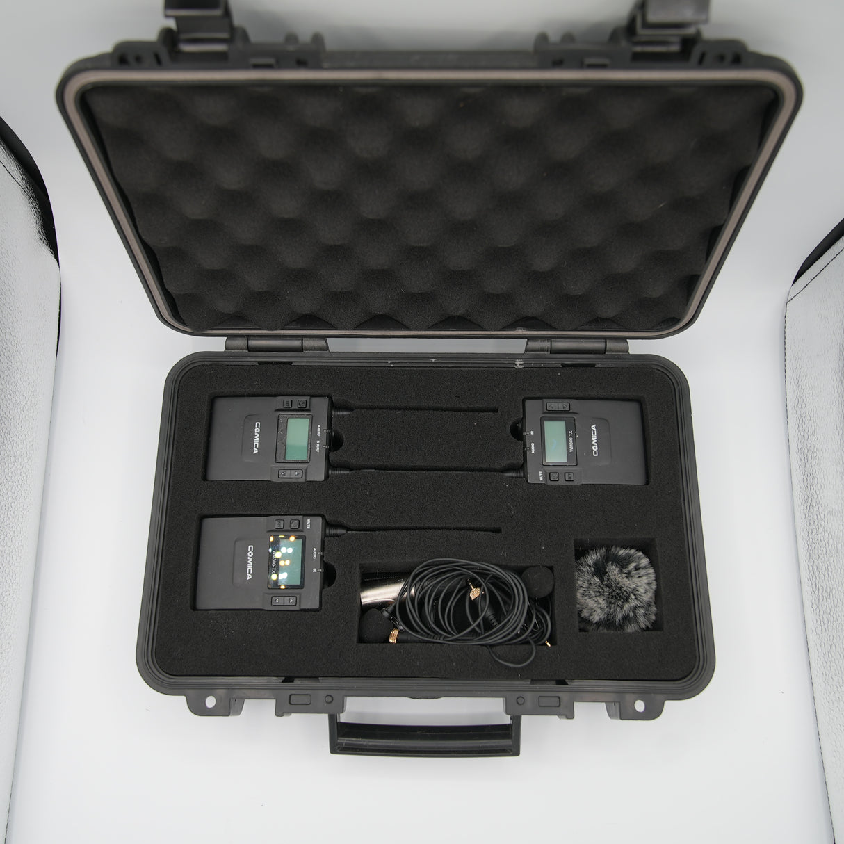 Used Comica CVM-WM300A Dual Wireless Lavalier Microphone Kit